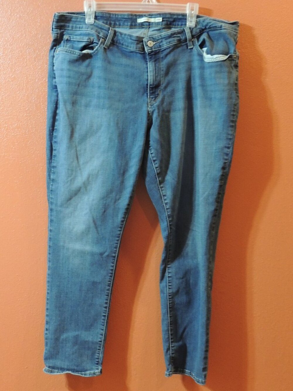 Levi 711 Skinny Jeans Woman 24W Blue Outdoor Travel Vacation Summer Denim Jeans